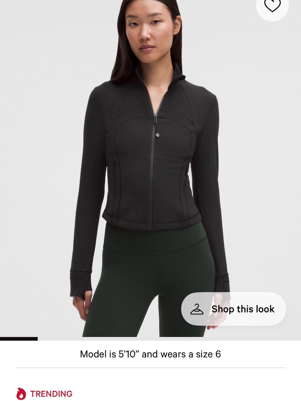 *SOLD* Lululemon cropped define jacket